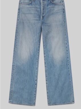 Citizens Of Humanity Light Blue High-Rise Wide Leg Jeans Annina 31x 32